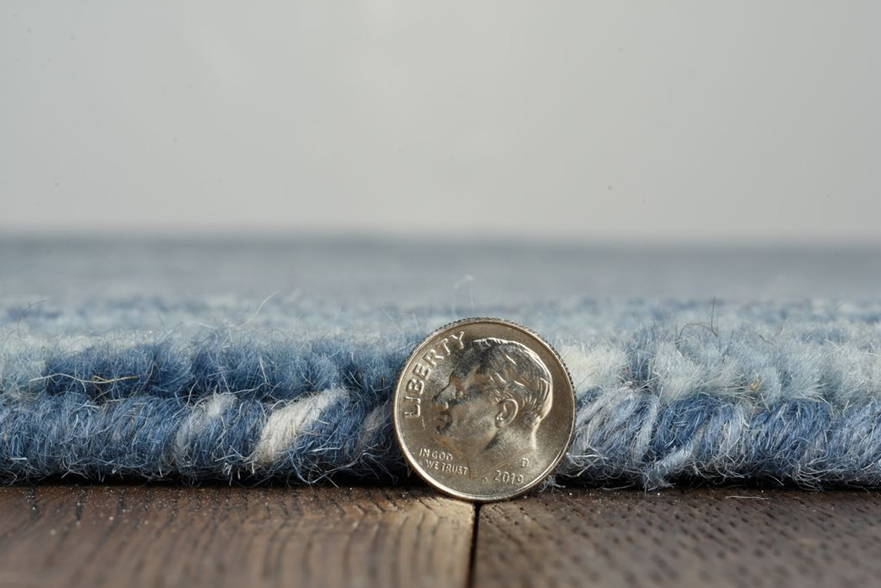 Kas Serenity 1263 Navy Geo Area Rug Pile