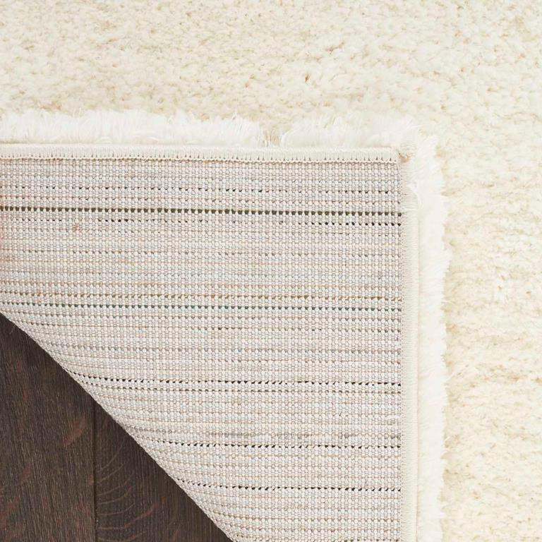 Nourison Dreamy Shag DRS05 Ivory Area Rug Backing