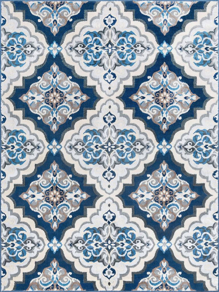 Tayse Madison Peoria MDN4107 Dark Blue Area Rug