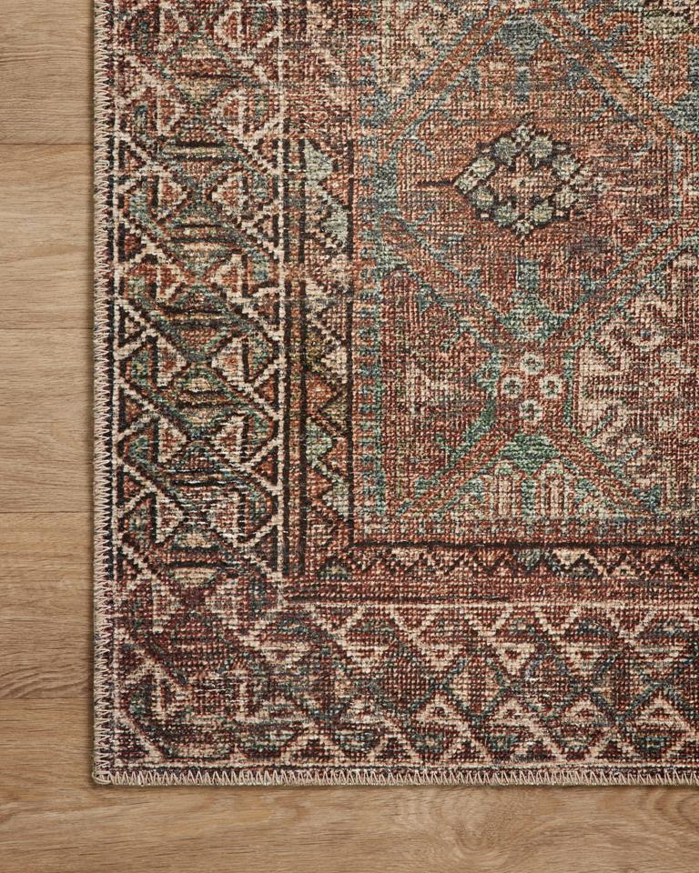 Billie BIL-04 Aqua Rust Area Rug - Amber Lewis x Loloi - Carpet