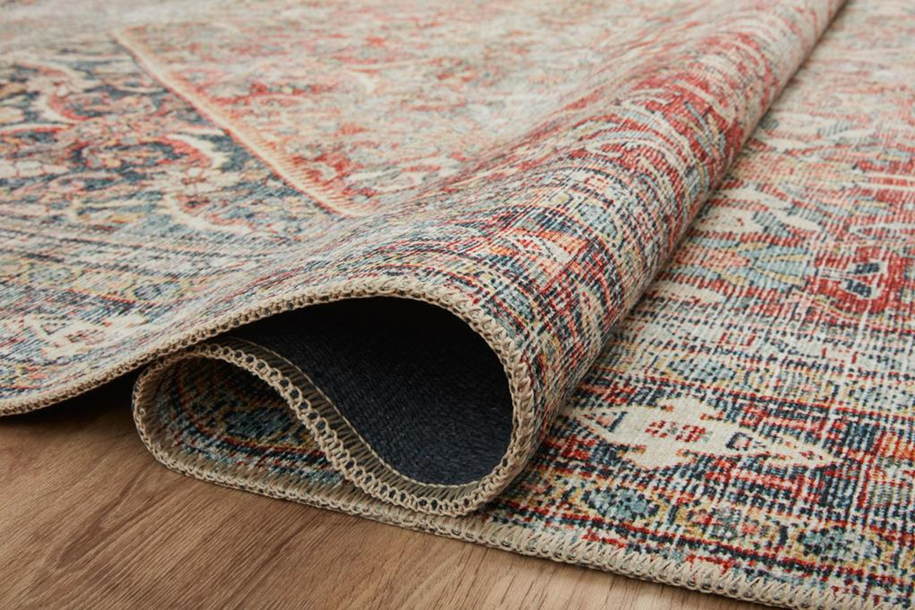 Georgie GER-01 Red Navy Area Rug - Amber Lewis x Loloi