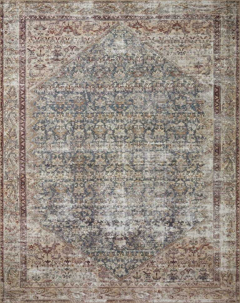 Georgie GER-04 Teal Antique Area Rug - Amber Lewis x Loloi