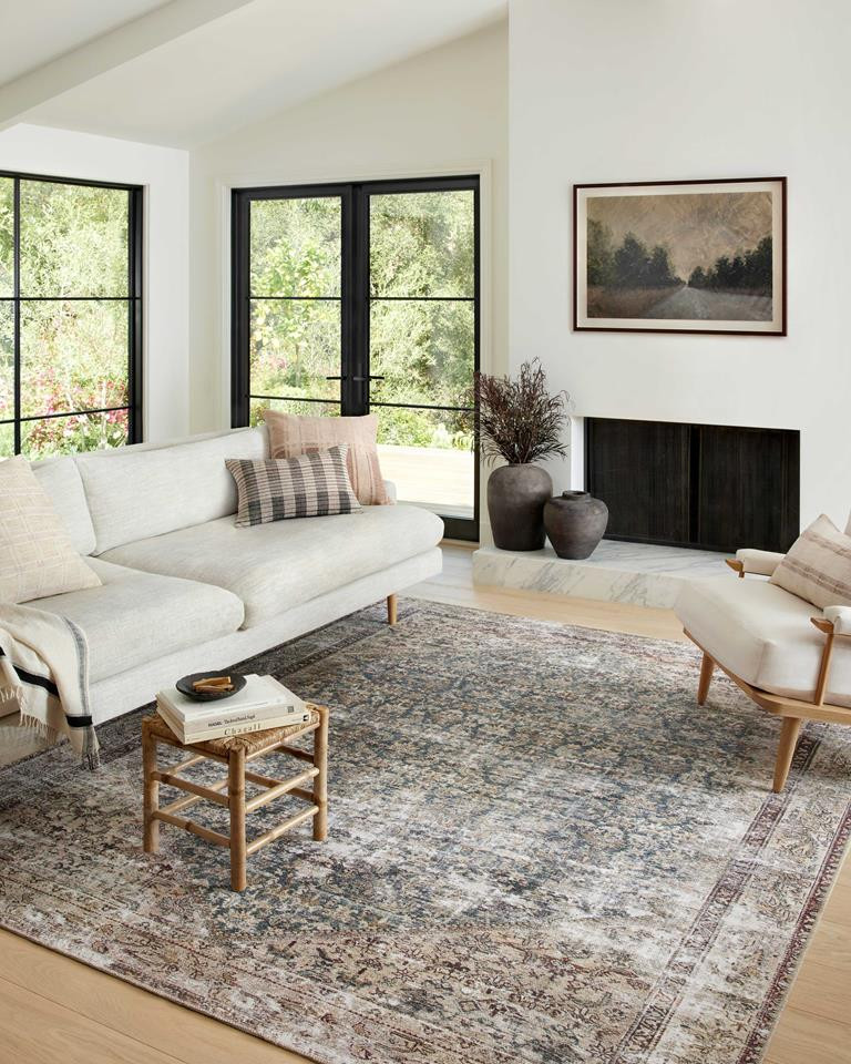 Georgie GER-04 Teal Antique Area Rug - Amber Lewis x Loloi