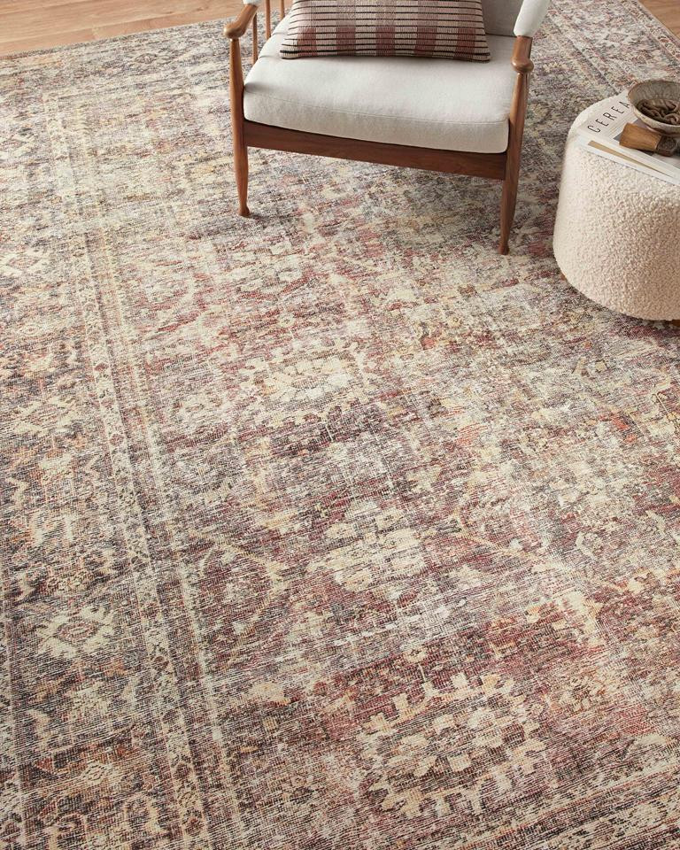 Georgie GER-06 Bordeaux Antique Area Rug - Amber Lewis x Loloi