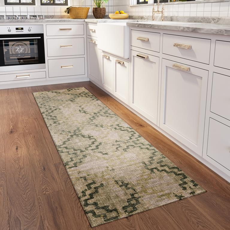 Dalyn Sedona SN15 Moss Runner Area Rug Room Scene