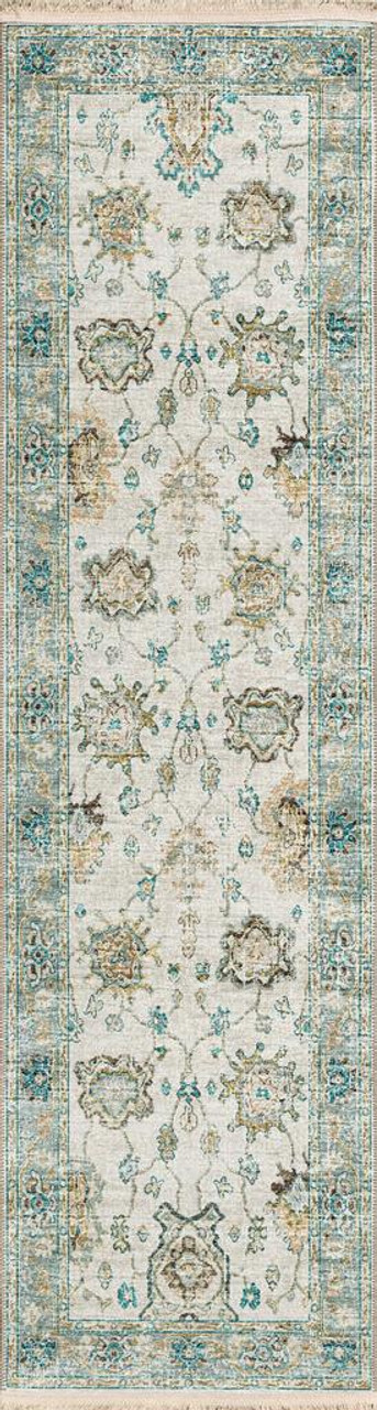 Dalyn Marbella MB6 Ivory Area Rug Corner