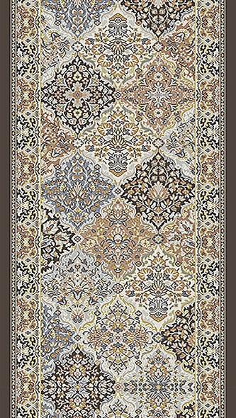 Nubrisa DaVinci Panel 26 Mocha 2'3" Wide Hall and Stair Runner Product Image