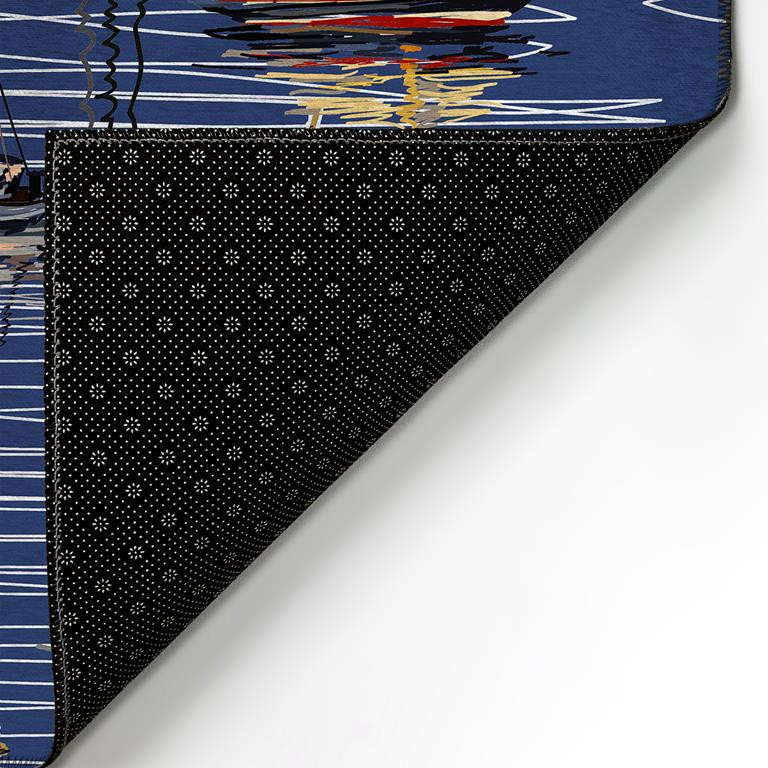 Dalyn Harbor HA8 Navy Area Rug Backing