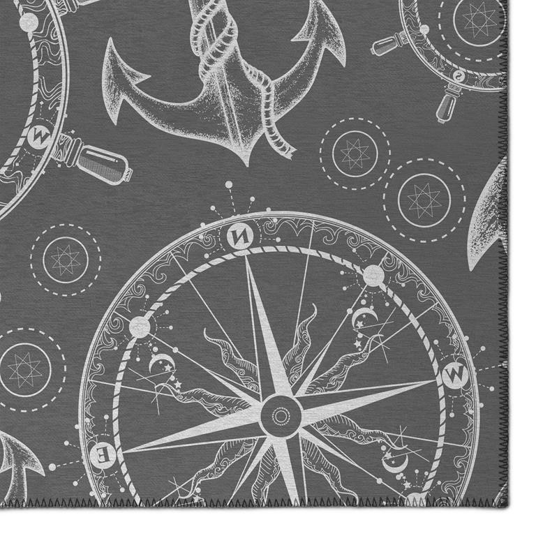 Dalyn Harbor HA9 Grey Area Rug Corner