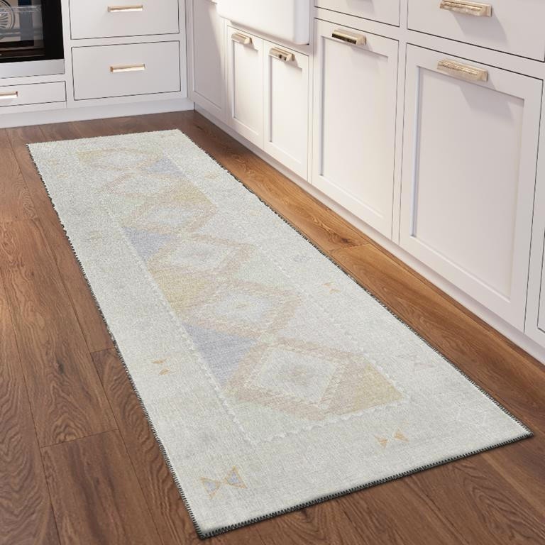 Dalyn Phoenix PH2 Ivory Runner Area Rug Room Scene