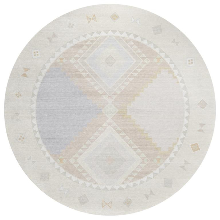 Dalyn Phoenix PH2 Ivory Area Rug Round Image