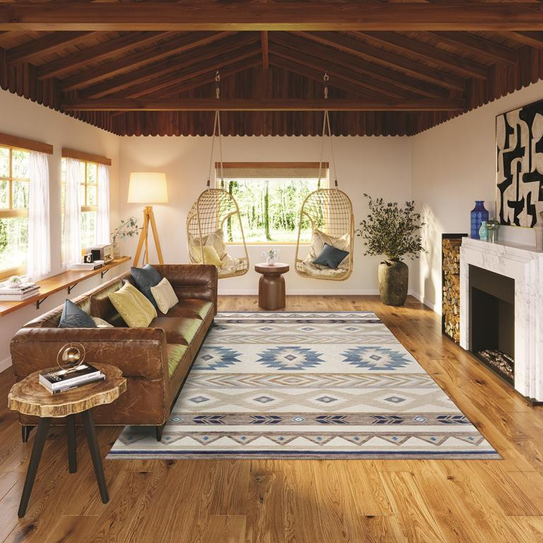 Dalyn Phoenix PH3 Ivory Area Rug Room Scene