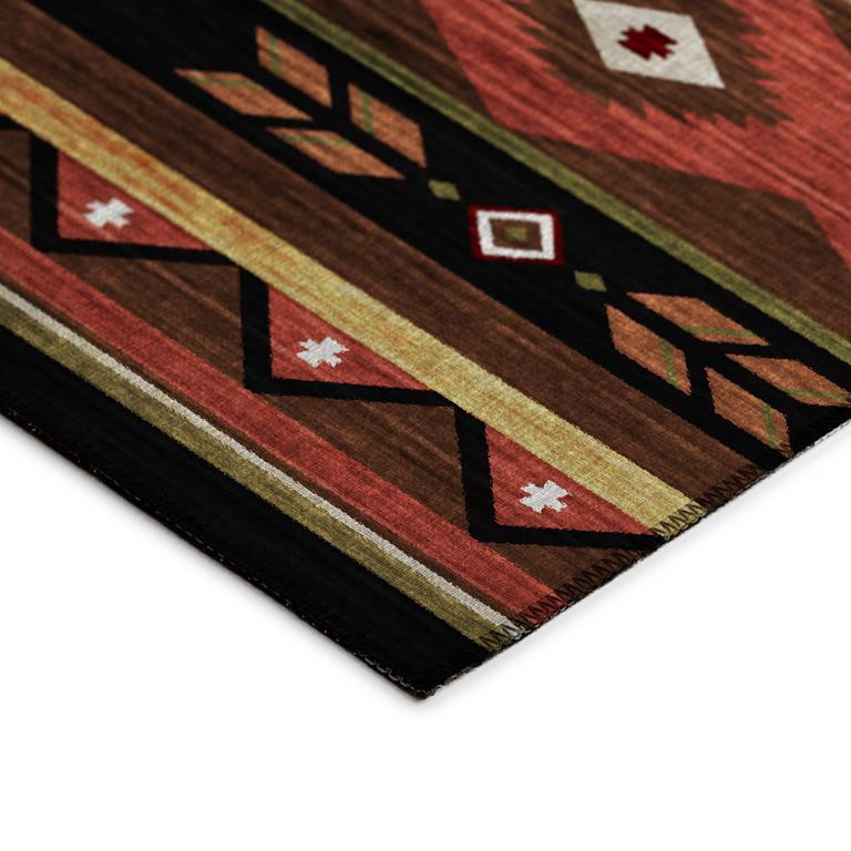 Dalyn Phoenix PH3 Chocolate Area Rug on Angle