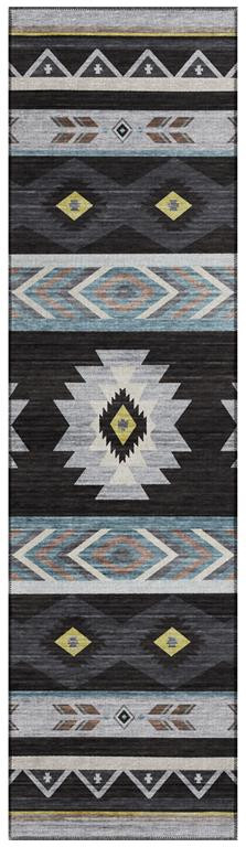 Dalyn Phoenix PH3 Black Runner Area Rug