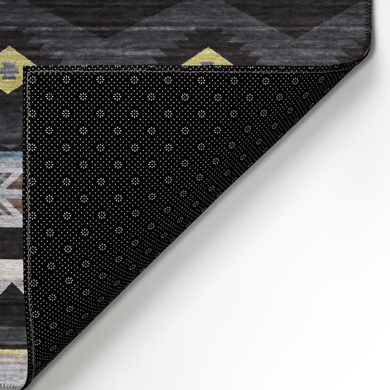 Dalyn Phoenix PH3 Black Area Rug Backing