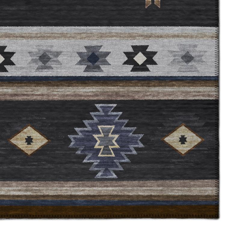 Dalyn Phoenix PH4 Black Area Rug Corner