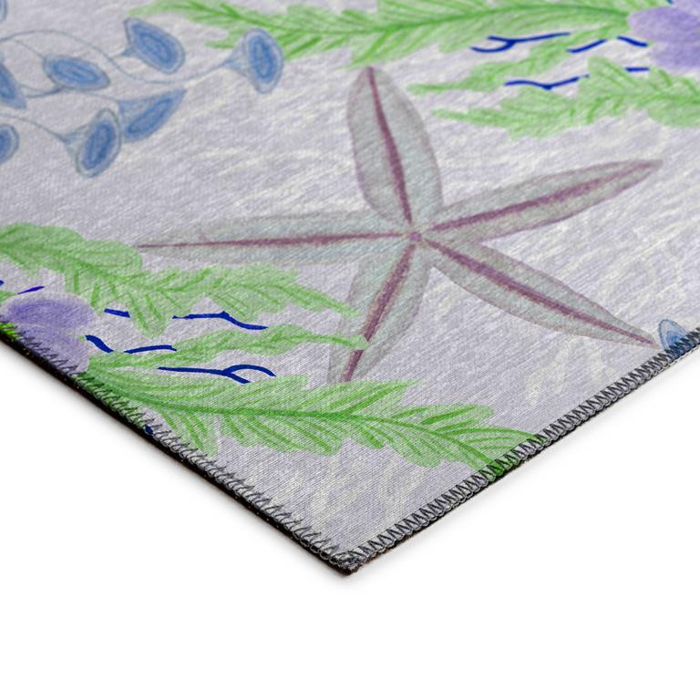 Dalyn Seabreeze SZ1 Lavender Area Rug on Angle