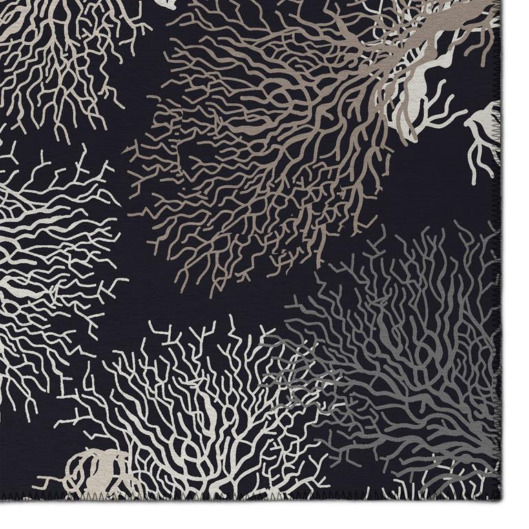 Dalyn Seabreeze SZ3 Black Area Rug Corner