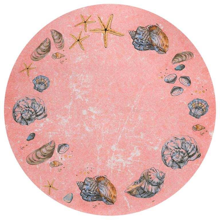 Dalyn Seabreeze SZ9 Salmon Round Area Rug