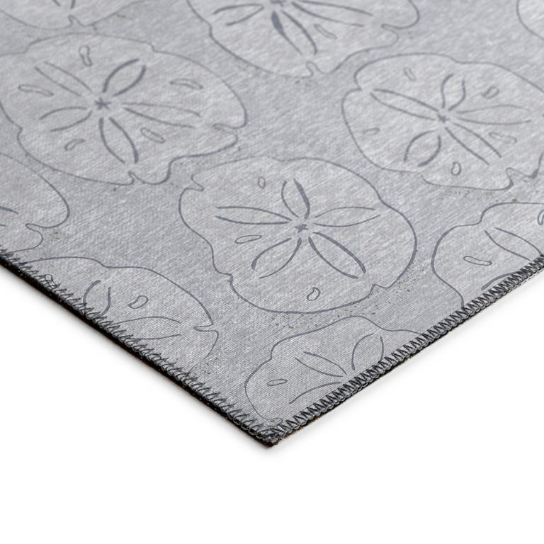 Dalyn Seabreeze SZ10 Silver Area Rug on Angle