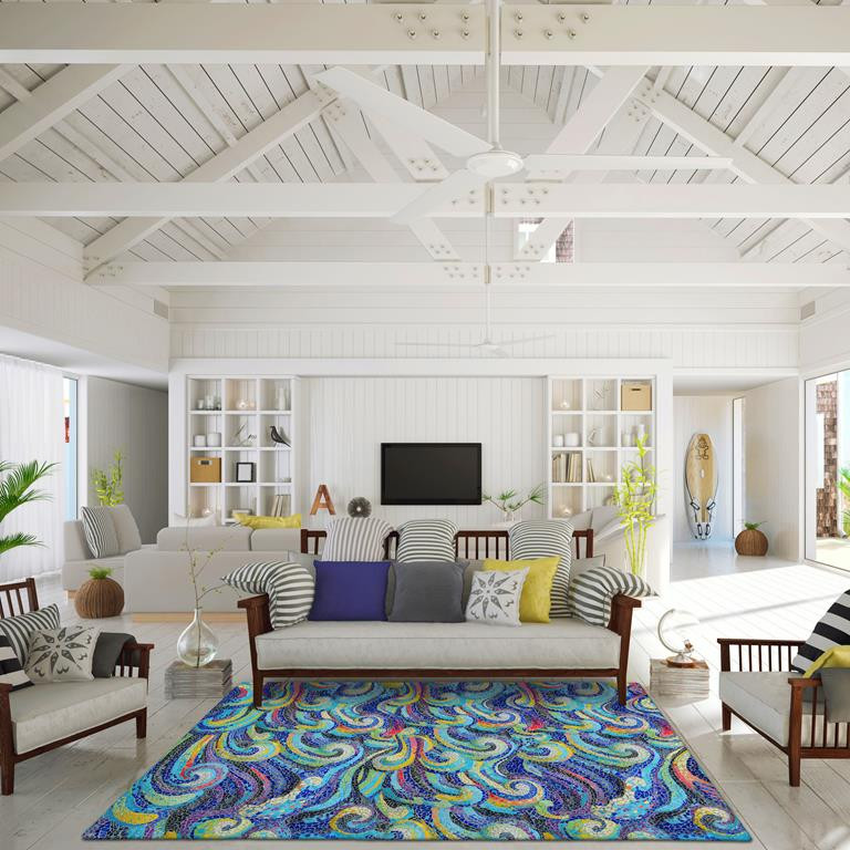 Dalyn Seabreeze SZ14 Indigo Area Rug Room Scene