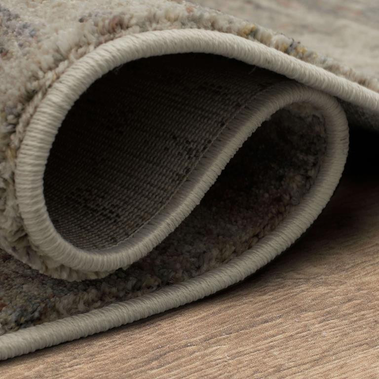 Karastan Echo R1066-238 Bellezza Cream Area Rug Roll Edge