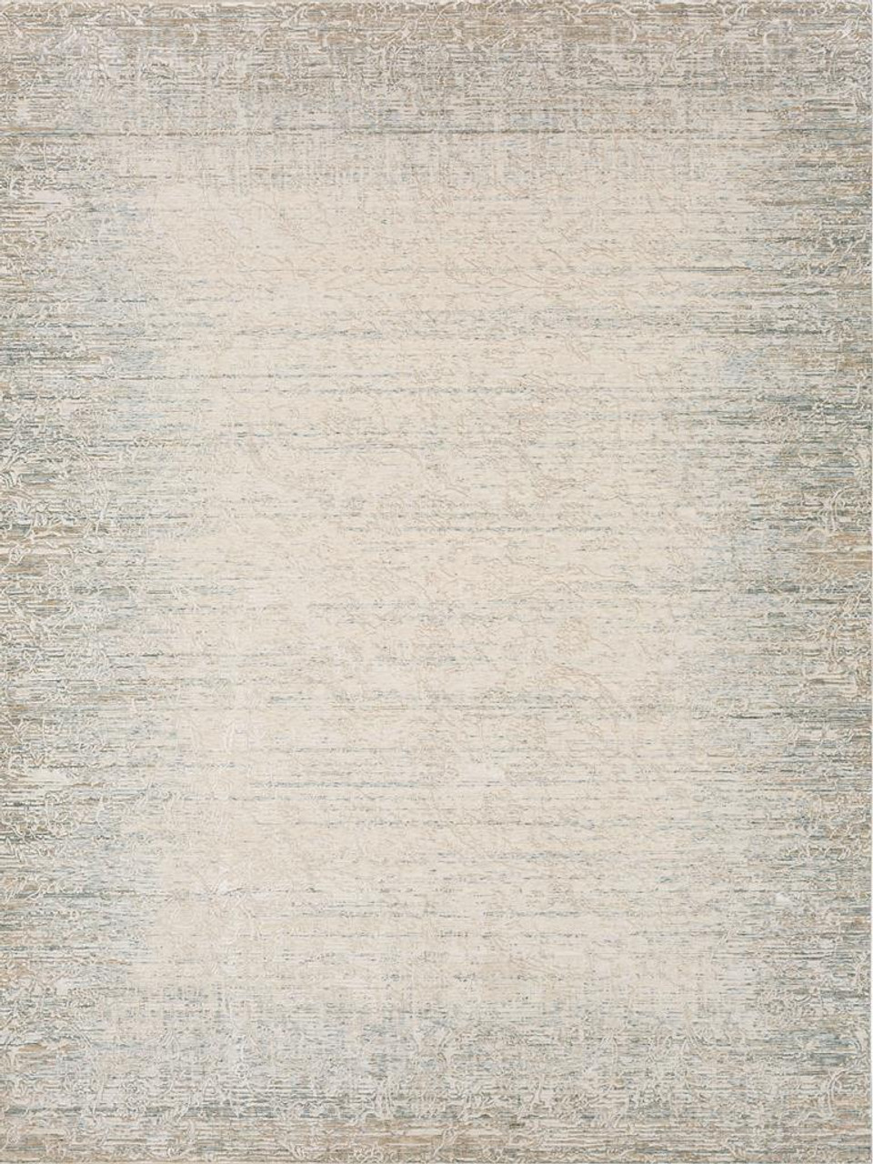 Karastan Solitude R1039-9943 Mandawa Cream Dark Grey Area Rug