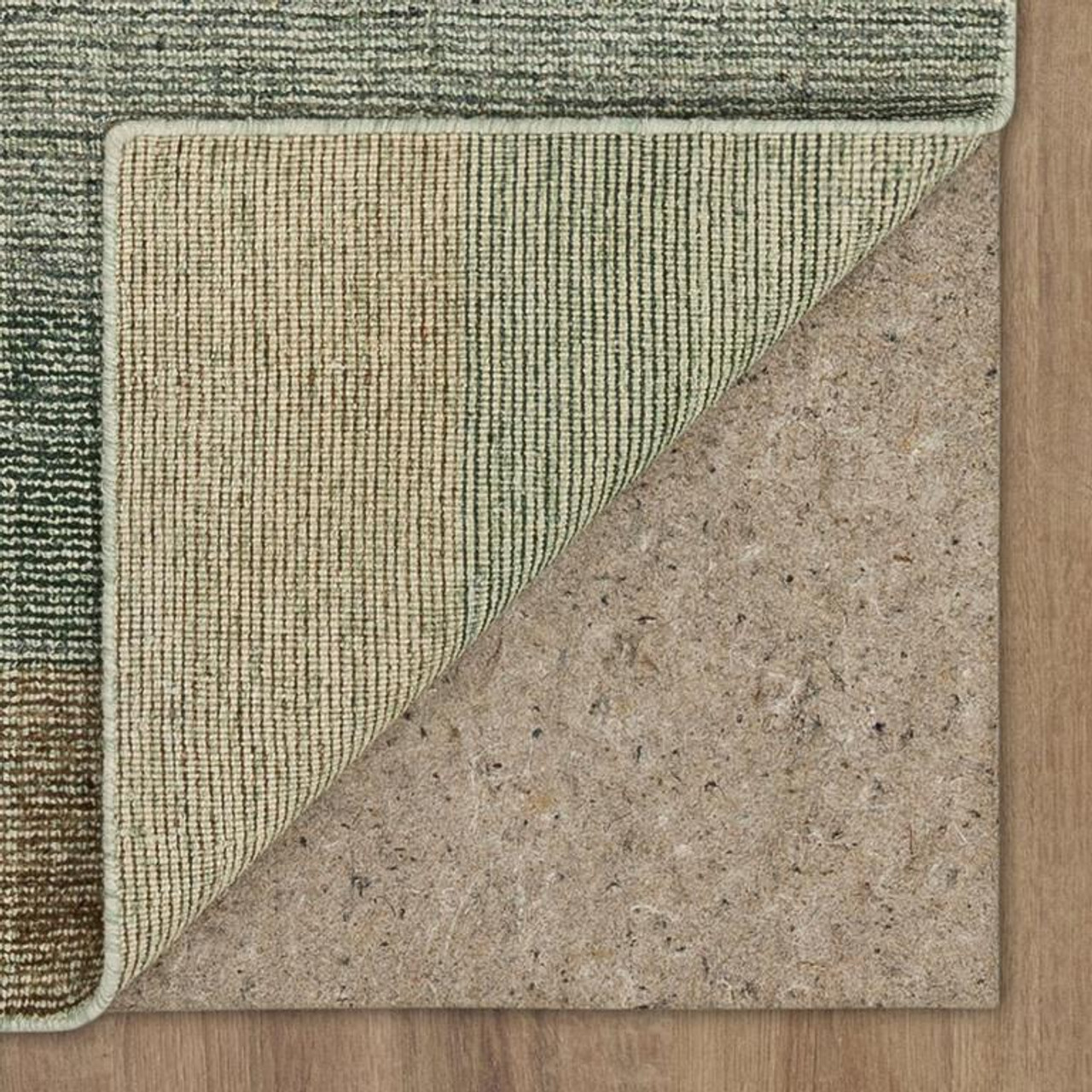 Karastan Wabi Sabi RG864-026 Teal Area Rug by Drew & Jonathan Home Backing