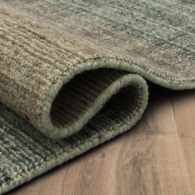 Karastan Wabi Sabi RG864-026 Teal Area Rug by Drew & Jonathan Home Roll Edge