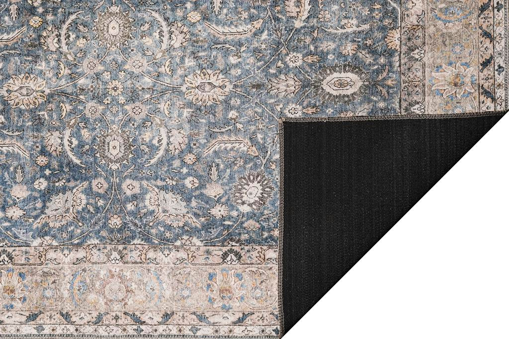 Kas London Blue Madison Area Rug Back Image