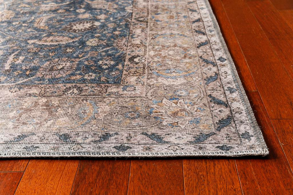 Kas London Blue Madison Area Rug Angle Image