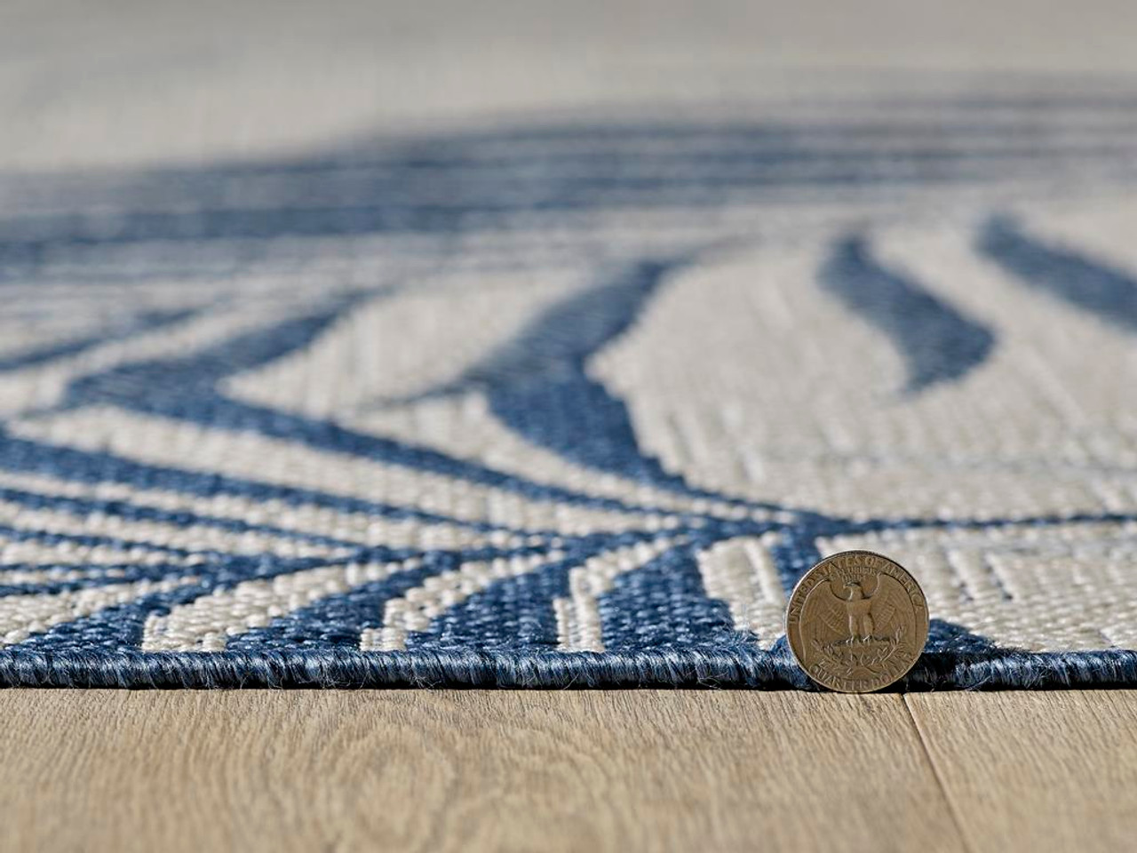 Kas Provo 5786 Blue Palms Area Rug Pile