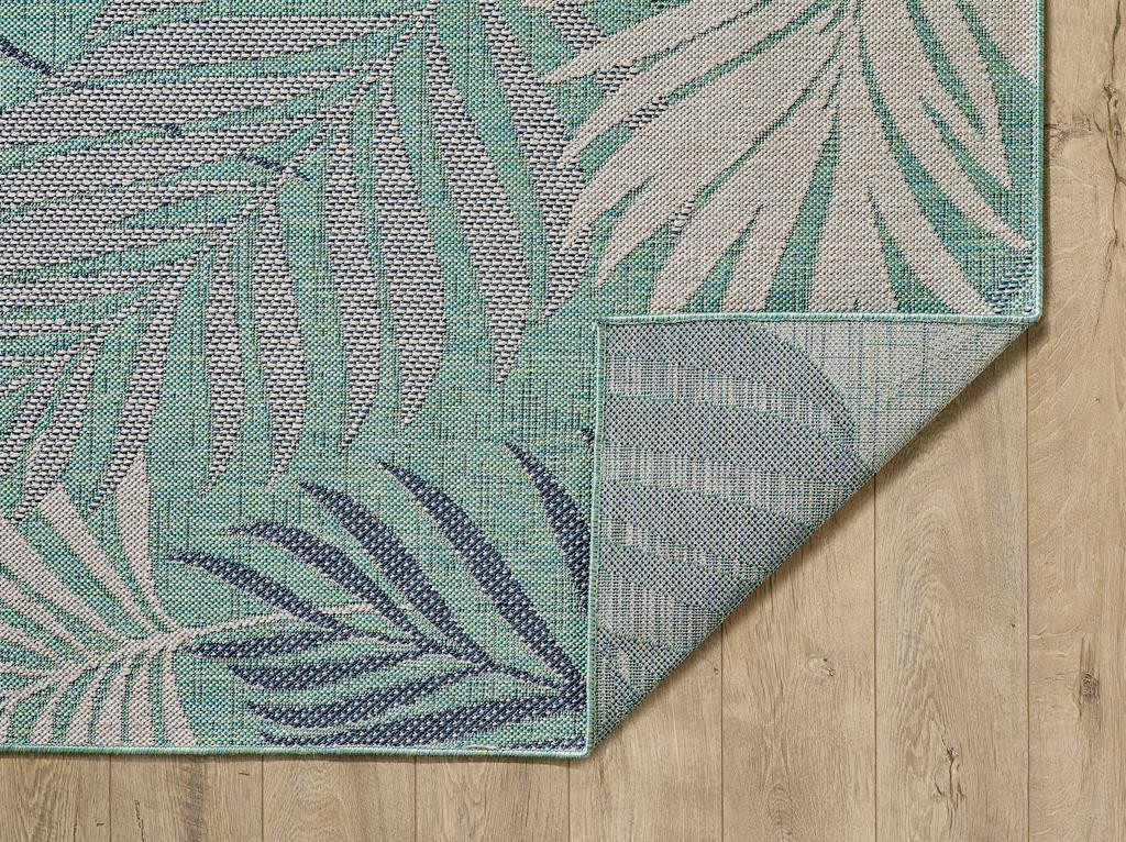 Kas Provo 5788 Aqua Palms Area Rug Back