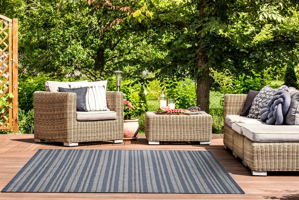 Kas Provo 5790 Blue Stripes Area Rug - Carpet & Tile Mart