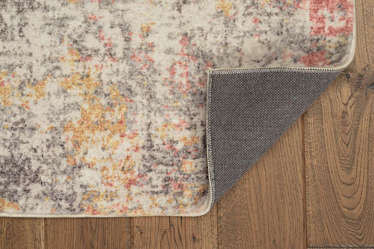 Kas Roxy Ivory Spice Elements Area Rug Back Image