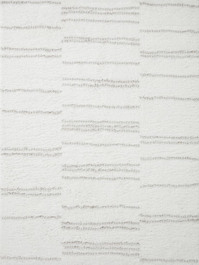 Loloi II Bliss Shag BLS-02 White Grey Area Rug