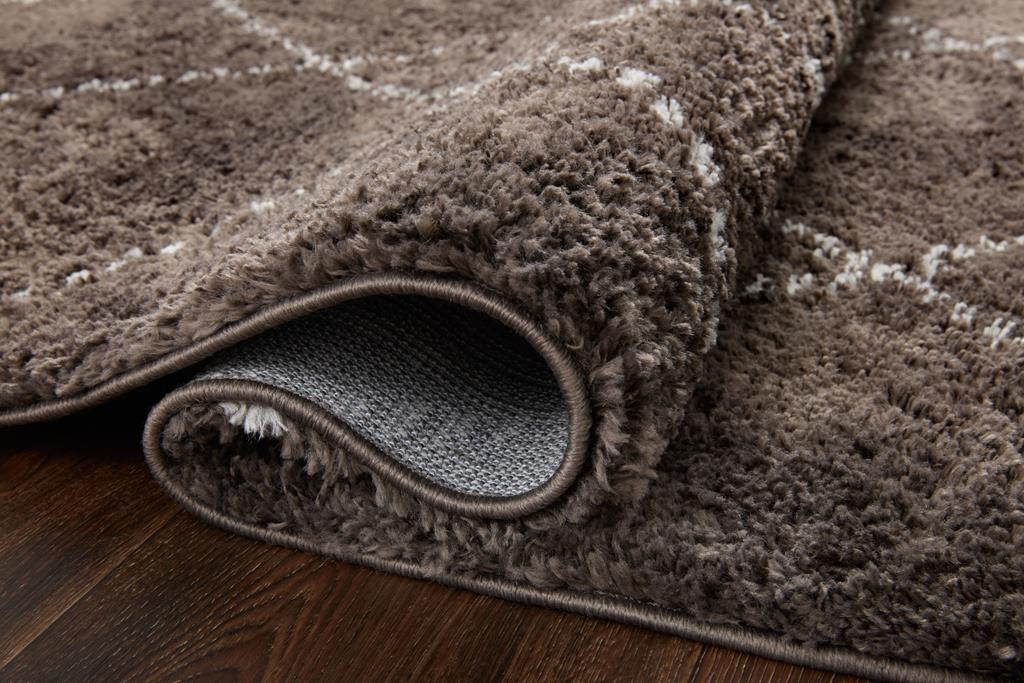 Loloi II Bliss Shag BLS-04 Bark Grey Area Rug Pile