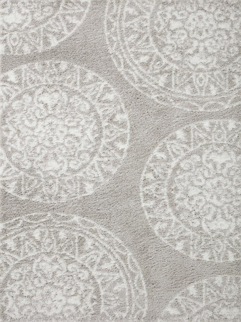 Loloi II Bliss Shag BLS-06 Grey White Area Rug