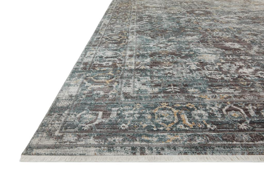 Loloi Bonney BNY-05 Slate Teal Area Rug Angle
