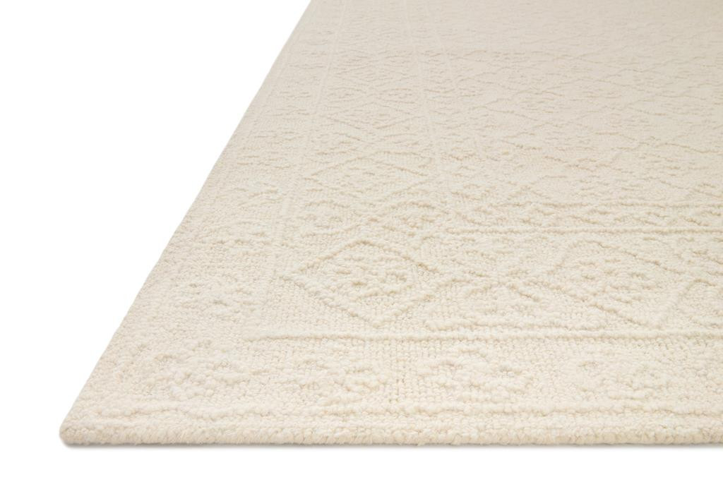 Loloi Cecelia CEC-01 Ivory Ivory Area Rug Angle