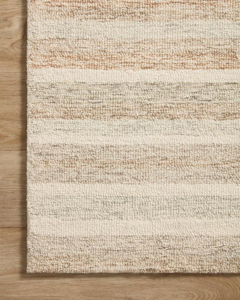 Chris CHR-03 Ivory Clay Area Rug Corner