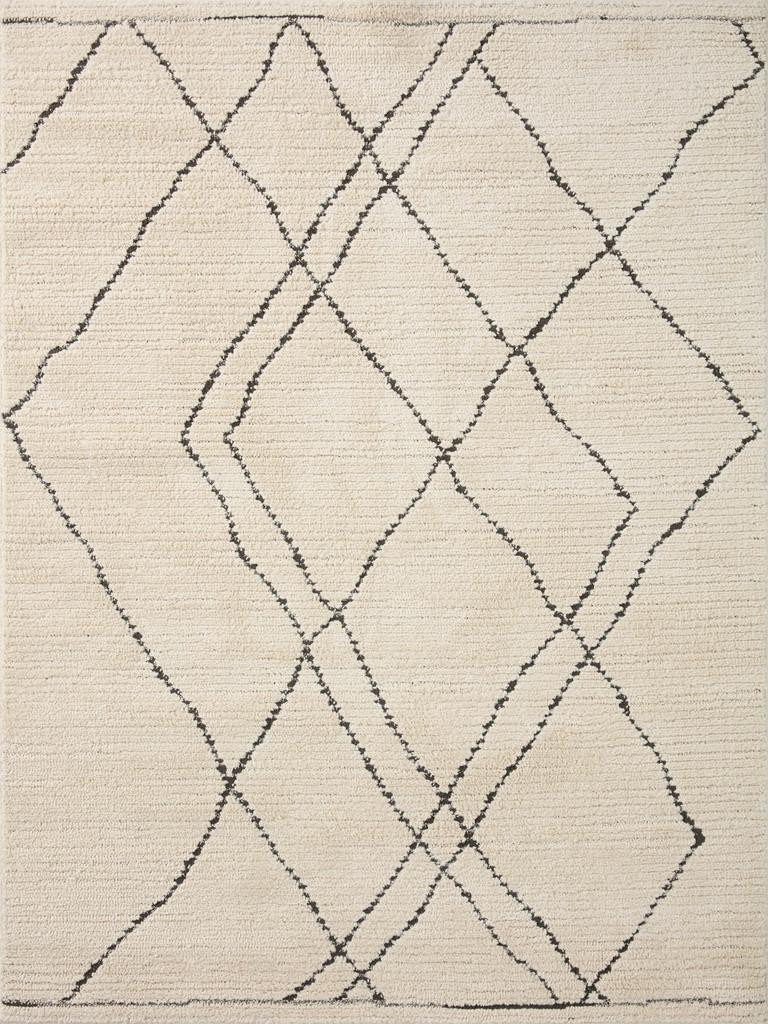 Loloi II Fabian FAB-02 Ivory Charcoal Area Rug | Carpetmart.com
