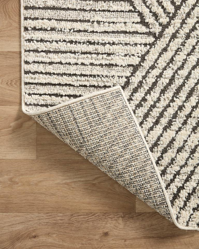 ラロパ Loloi II Fabian FAB-06 Charcoal Ivory Area Rug | Carpetmart.com