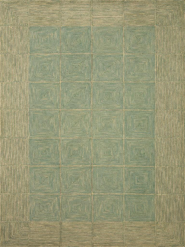 Francis FRA-02 Green Natural Area Rug - Chris Loves Julia x Loloi