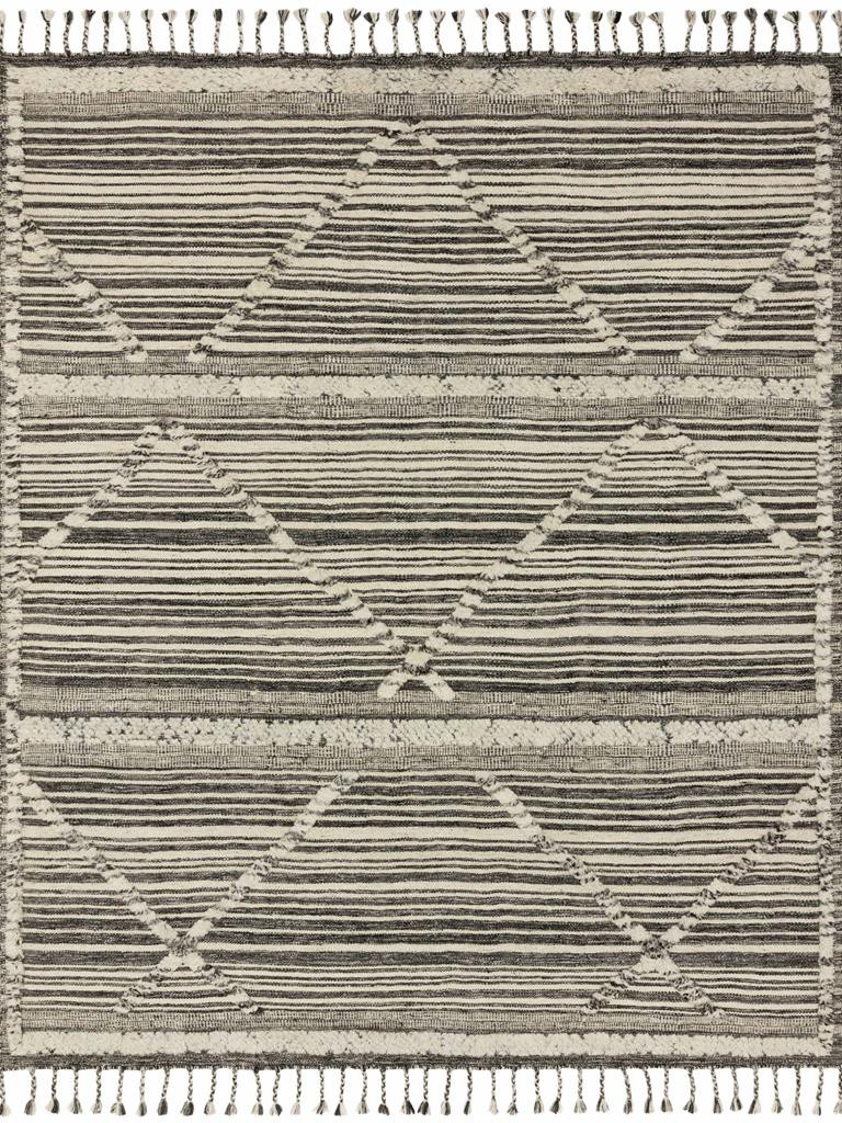 Loloi Iman IMA-01 Ivory Charcoal Area Rug | Carpetmart.com