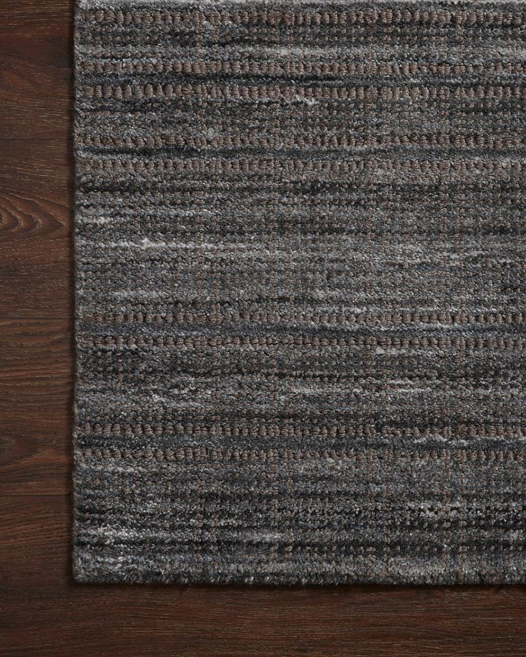Loloi Jamie JEM-01 Graphite Charcoal Area Rug Corner