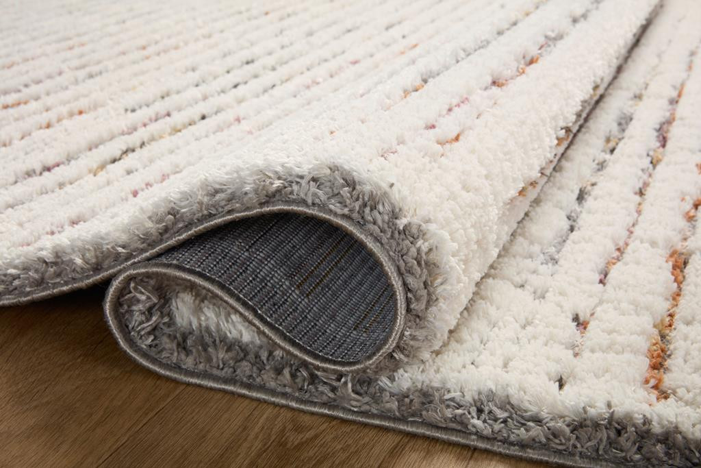 Loloi Levitt Shag LEV-01 Ivory Multi Area Rug - Carpet & Tile Mart