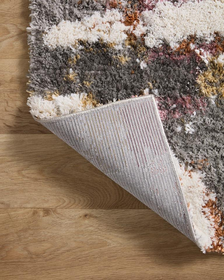Loloi Levitt Shag LEV-04 Grey Multi Area Rug | Carpetmart.com