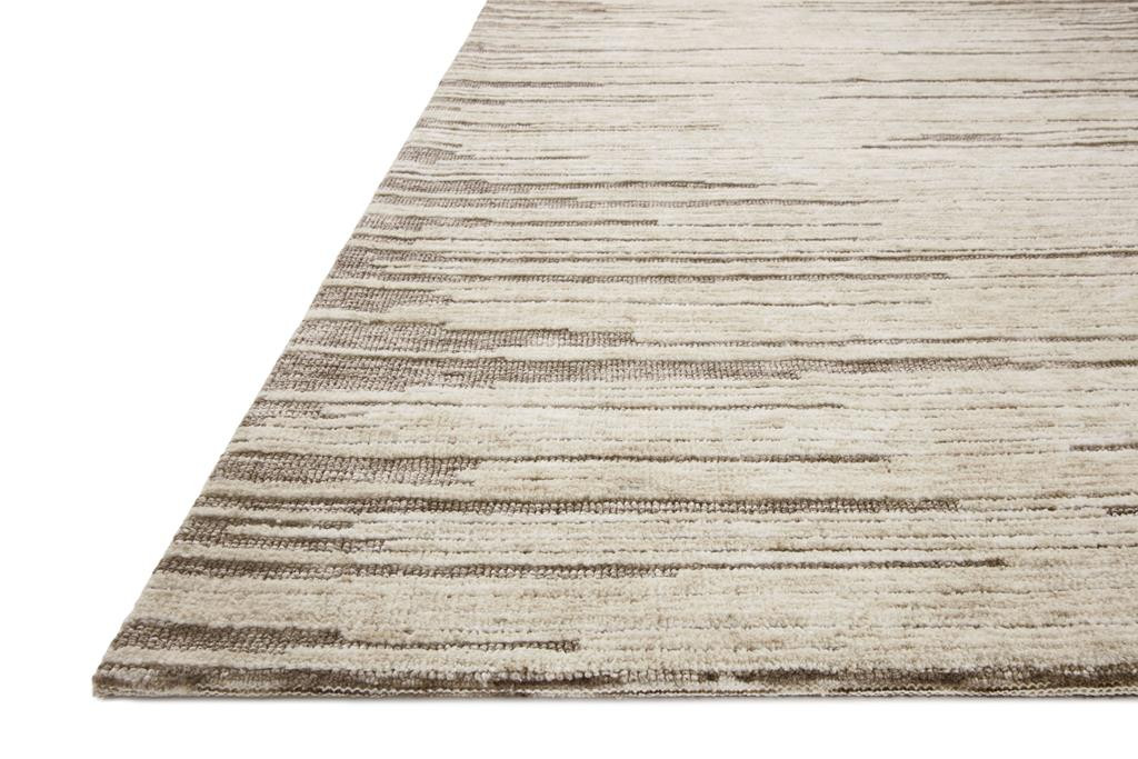 Loloi II Neda NED-01 Taupe Stone Area Rug Angle