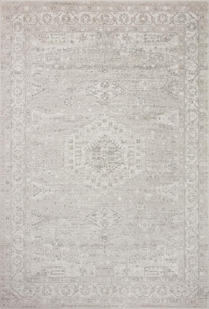 Loloi II Odette ODT-02 Silver Ivory Area Rug | Carpetmart.com